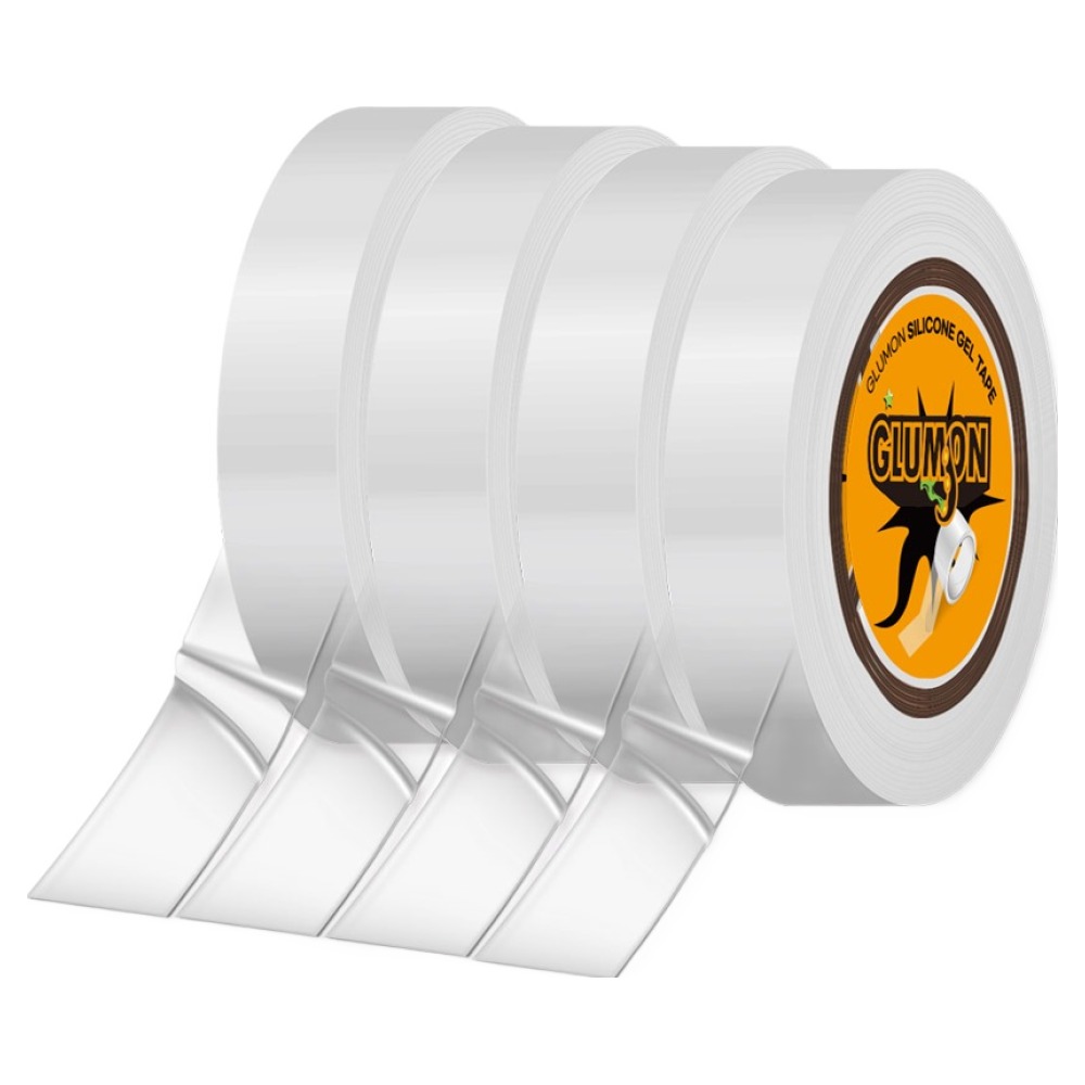 글루몬 자국없는 초강력 실리콘 클리어겔 나노 양면 테이프 10mm x 1m, 단일색상, 4개 9,600원