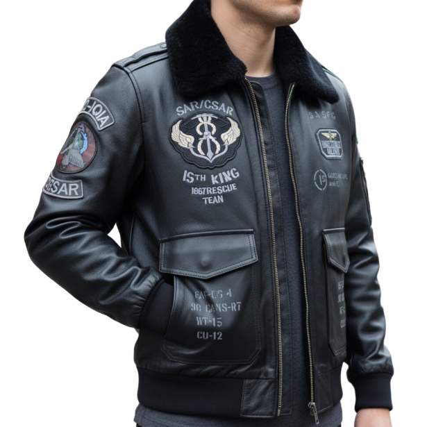 가죽자켓 소가죽 레더 미군 항공 플라이트 탈부착 카라 블루종 봄버 라이더 131,900원