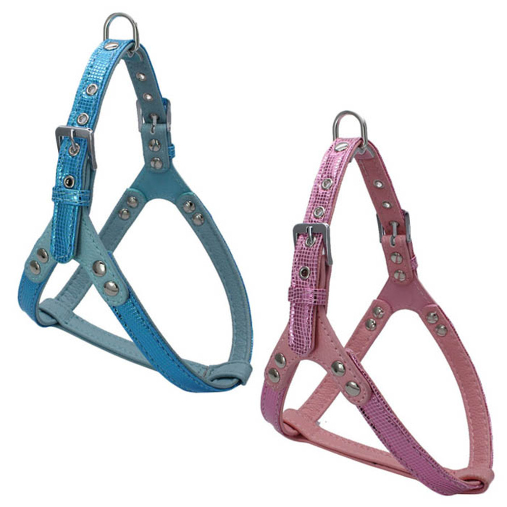 펫나인 강아지와 고양이 인조 뱀피 스타일 하네스 블루 + 핑크 4,840원