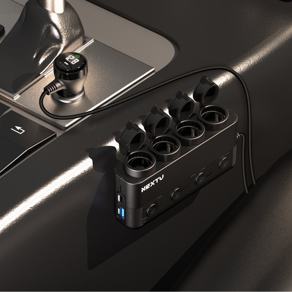 넥스트유 시우난 차량용 멀티 시거잭 소켓 자동차 고속 충전기 블랙 19,610원