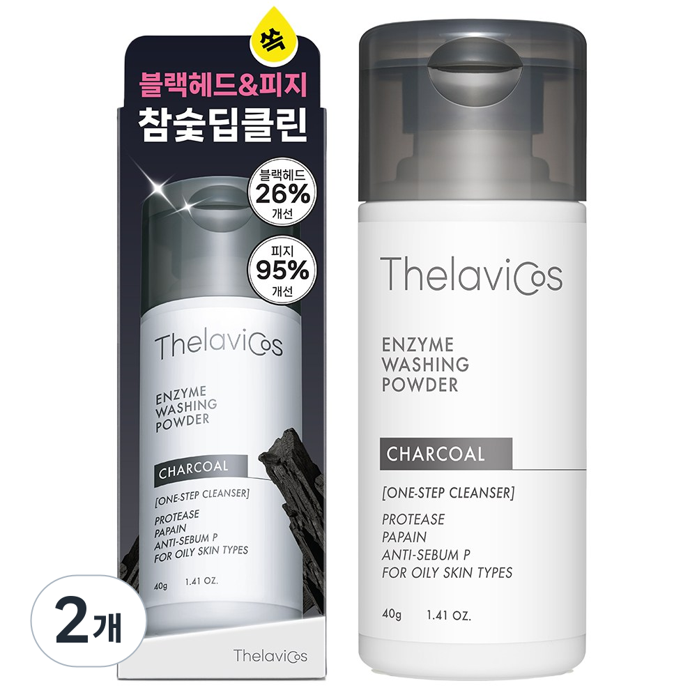 테라비코스 차콜 엔자임 워싱 클렌징 파우더, 40g, 2개 26,800원