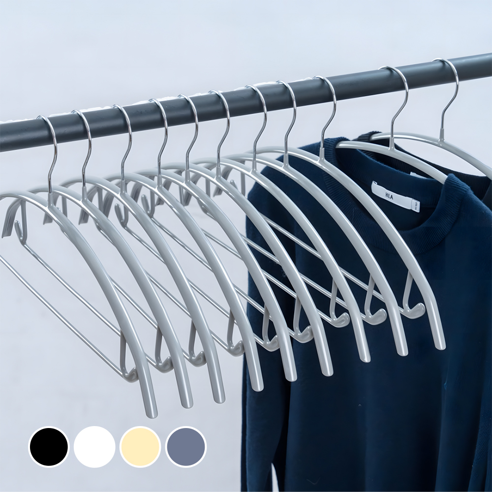 프렌지 어깨뿔방지 논슬립 라운드 스틸 프레임 옷걸이 25,500원