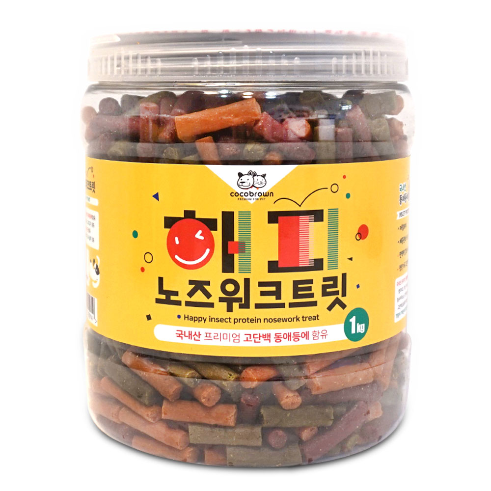 코코브라운 강아지 해피 노즈워크 트릿, 동애등에, 1kg, 1개 10,900원