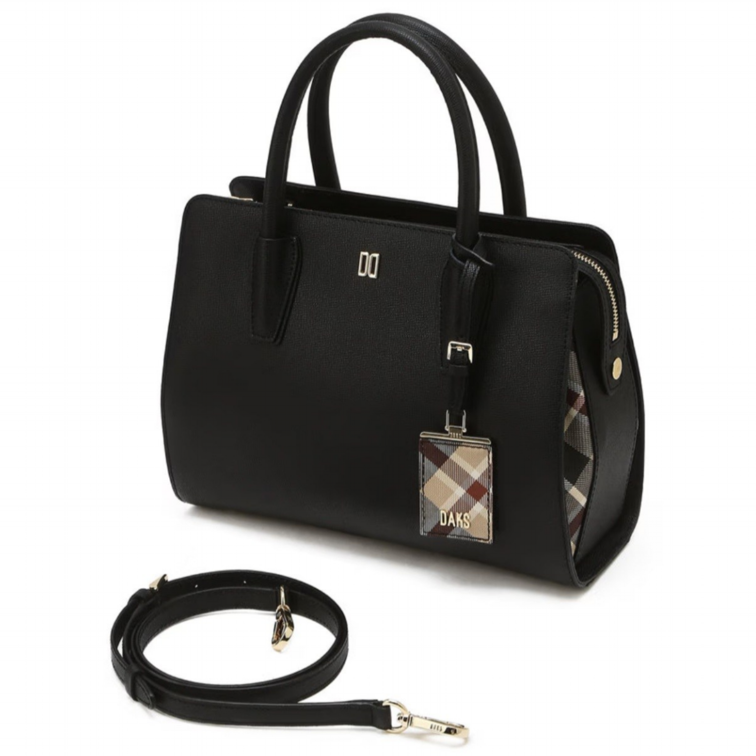 닥스 [H&H] >>[선물추천] 블랙 체크배색 소가죽 토드백(WCBA5E733BK) 323,500원