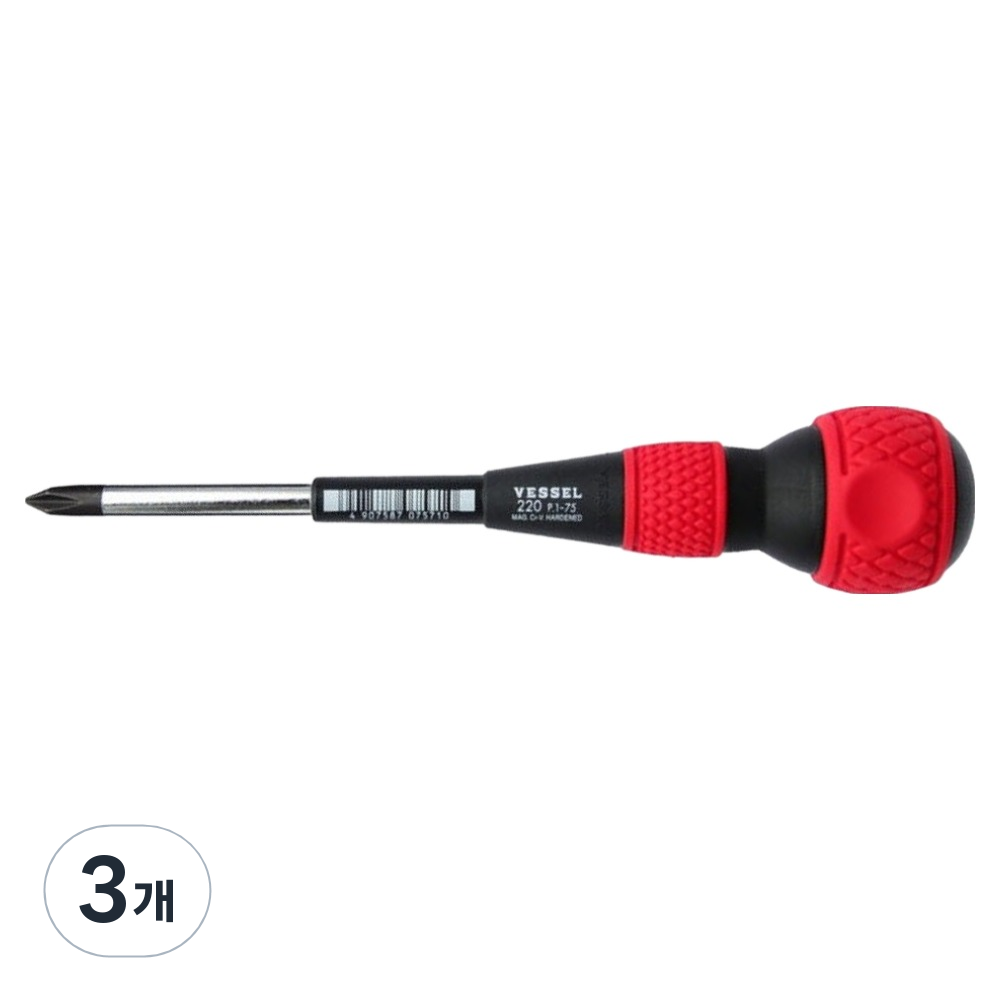 베셀 볼그립 전공 십자 드라이버 220 75mm 12,990원
