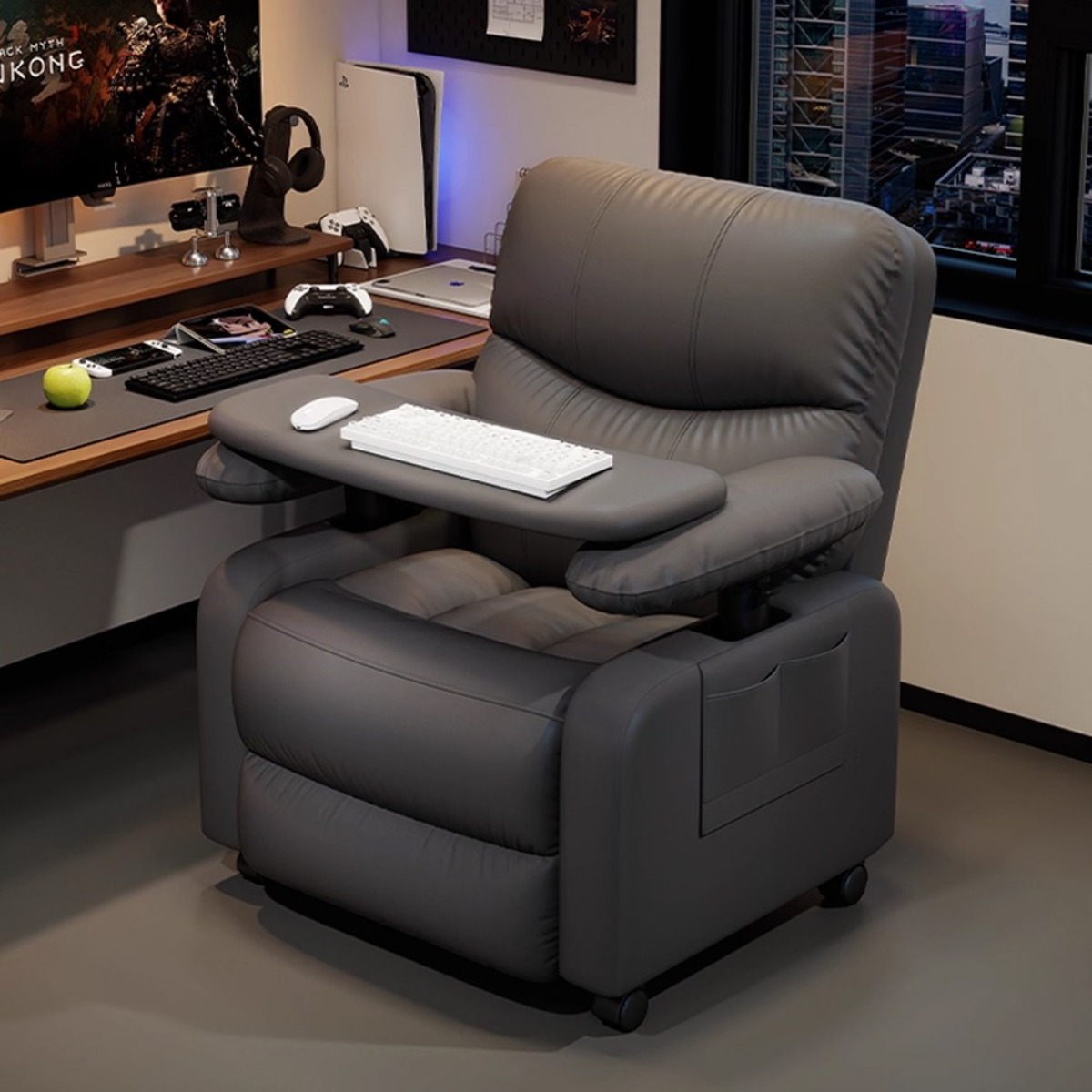 우브로 편안한 게임용 의자 게이밍 컴퓨터 사무용 사무실 PC 책상 리클라이너 허리편한 298,000원