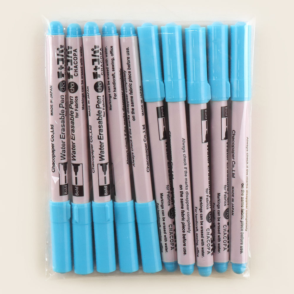 패션스타트 일제 차코 물로지워지는 패브릭 수성펜 초크펜 3종, 10개, 블루Bold 16,500원