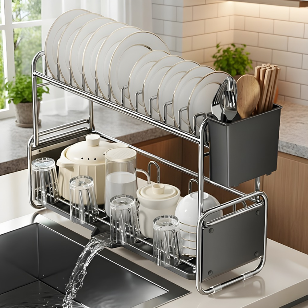 Kdo 자동배수 스테인리스 식기 건조대 27,800원