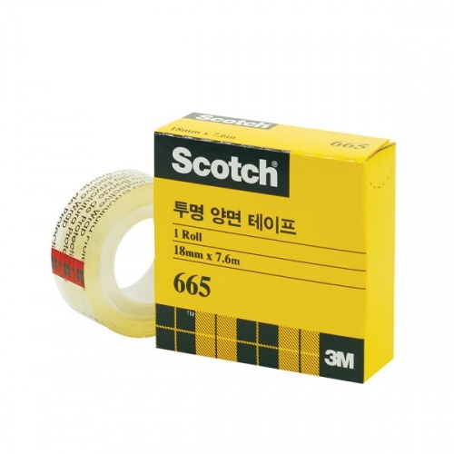 스카치 투명 양면 테이프 리필 665 18mm X 7.6m 2,980원