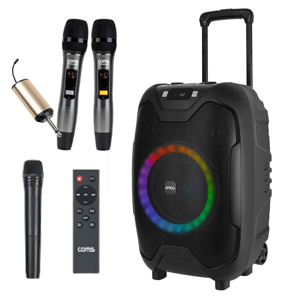 포터블 PA 앰프 무선 스테레오 TWS 블루투스 스피커 KY500MS, SWM2 스피커+무선 3개 300,000원