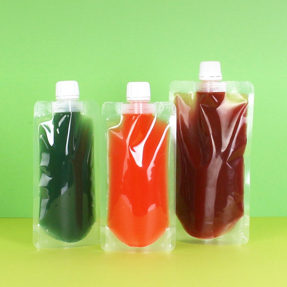 투명 스파우트파우치 100ml 200ml 10개 3중지 15파이 스탠드 음료포장, 1개 2,000원