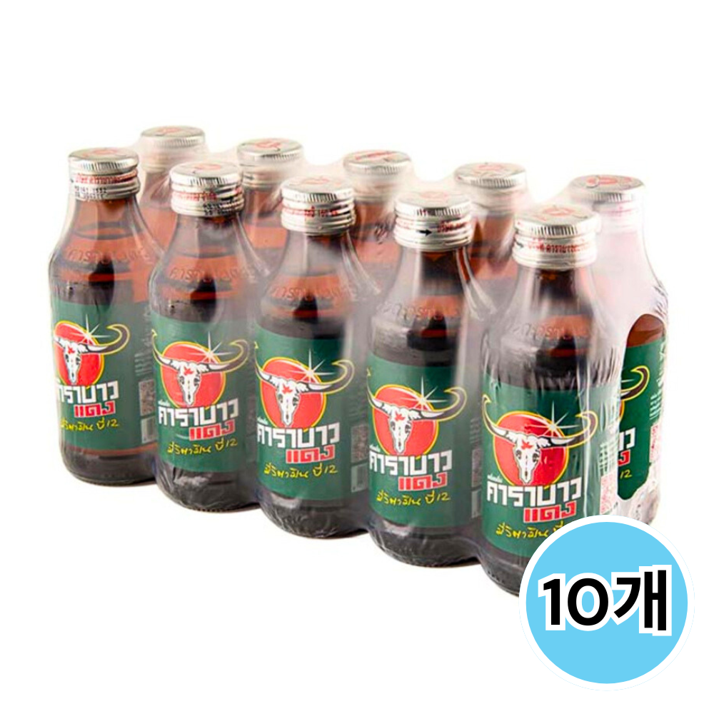 카라바오 에너지드링크 병 Carabao Thailand energy drink Bottled 10개 8,410원