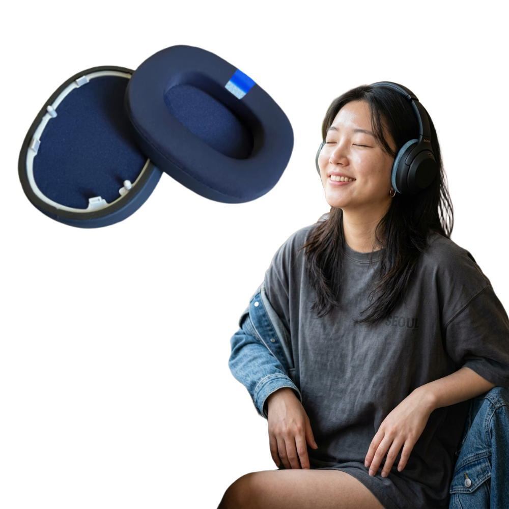 드림픽 소니 WH-1000XM6 쿠션 이어패드 가죽 쿨링 헤드폰 커버, 1개, 쿨링블루 22,900원