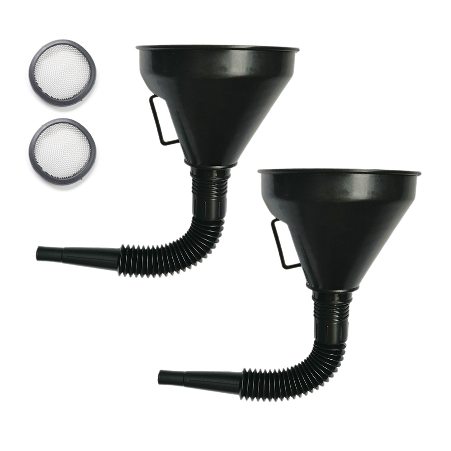 ab 한길 엔진오일 냉각수 주유 자바라 깔대기 오토바이 자동차, 2개, 블랙 1,350원