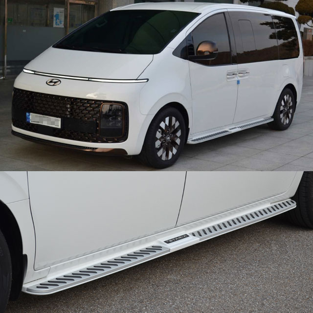 현대 스타리아 세원 사이드스텝 옆발판 제뉴인 화이트 블랙 그레이메탈릭 실버메탈릭 243,230원