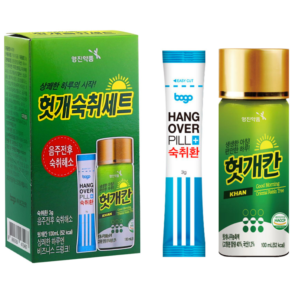 영진약품 헛개칸 숙취환 컨디션 회복 상쾌한 아침 관리, 10개, 100ml 19,800원