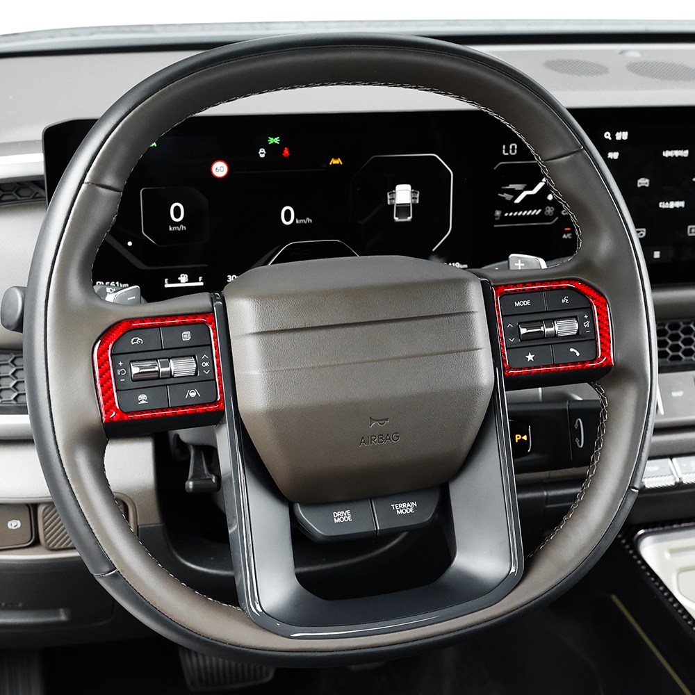 영카클럽 타스만 호환 핸들 버튼 프레임 카본 포인트 몰딩 커버, 레드, 기타 16,500원