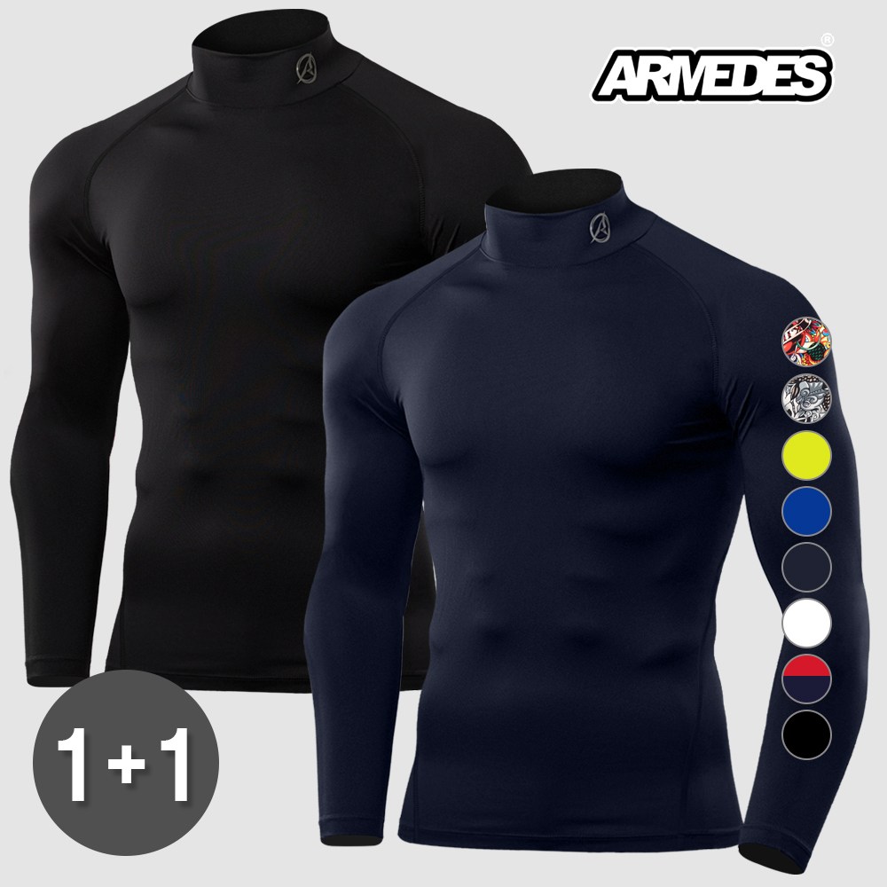 [1+1] 아르메데스 남성용 기능성 긴팔 터틀 언더레이어 16,900원