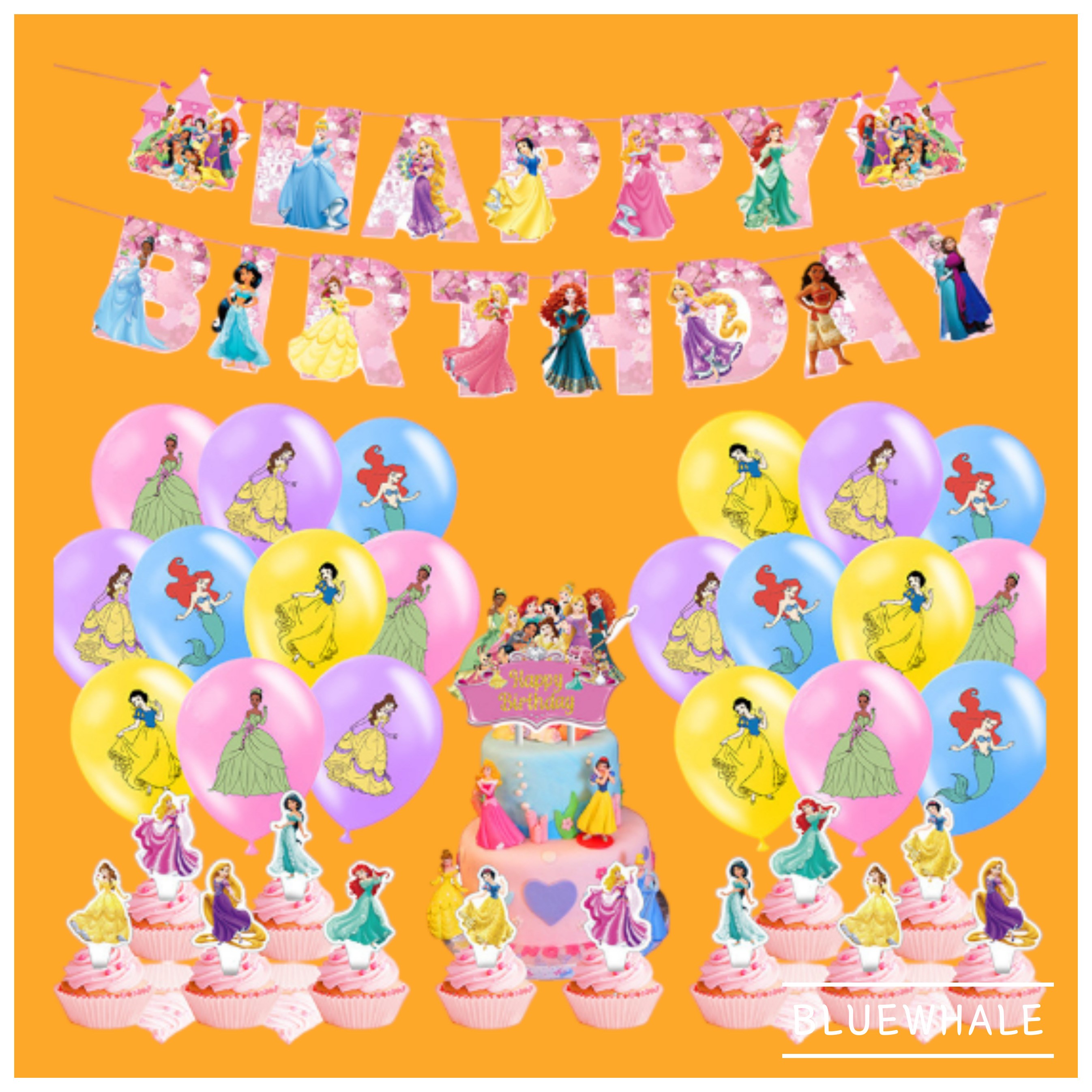 (국내배송 당일출고) 프렌세스 PRINCESS 생일 파티 풍선세트 인어공주 신데렐라 백설공주 오로라 어린이 홈파티 파티용품 이벤트풍선 23,900원