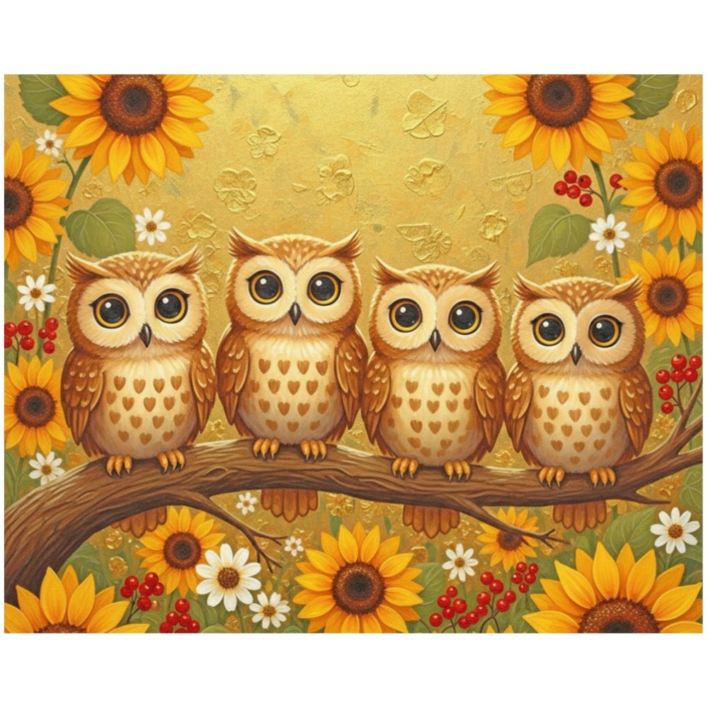 보석십자수 캔버스형 부엉이 diy 40 x 50 cm 19,800원