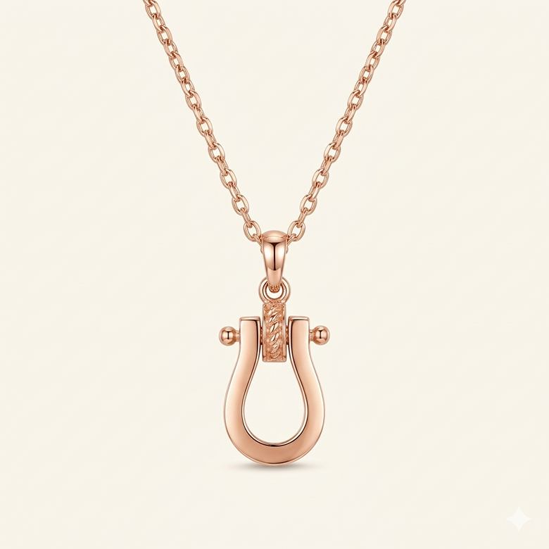 스타일돈나 14k 18k 프린 U쉐입 펜던트 여성 체인 목걸이 572,880원