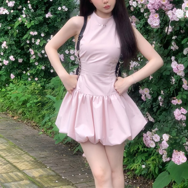 카밀라쇼룸 미니 숏 스커트 민소매 홀터 드레스 원피스 22,800원