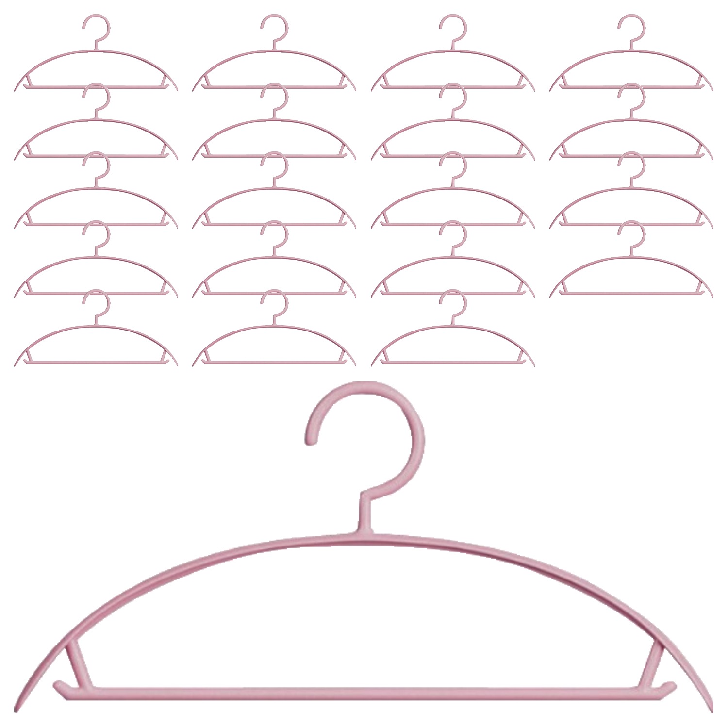 앞날창창 어깨형 데일리 플라스틱 기본 옷걸이, 핑크, 20개 9,900원