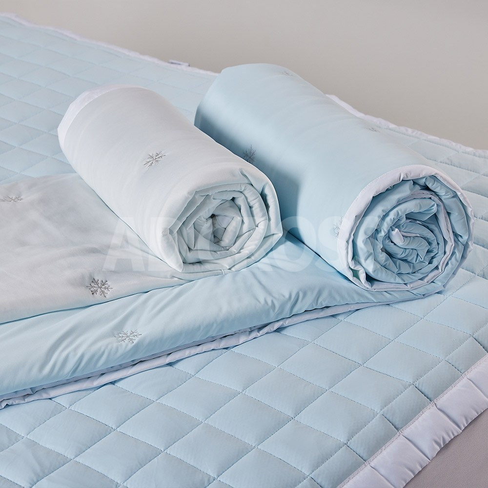 [TV홈쇼핑정품 애드크로스]여름 이불 침구 패드 코코리찌 에어메쉬 눈꽃 냉감 이불 시원한 아이스 인견 차렵 이불 패드 129,900원