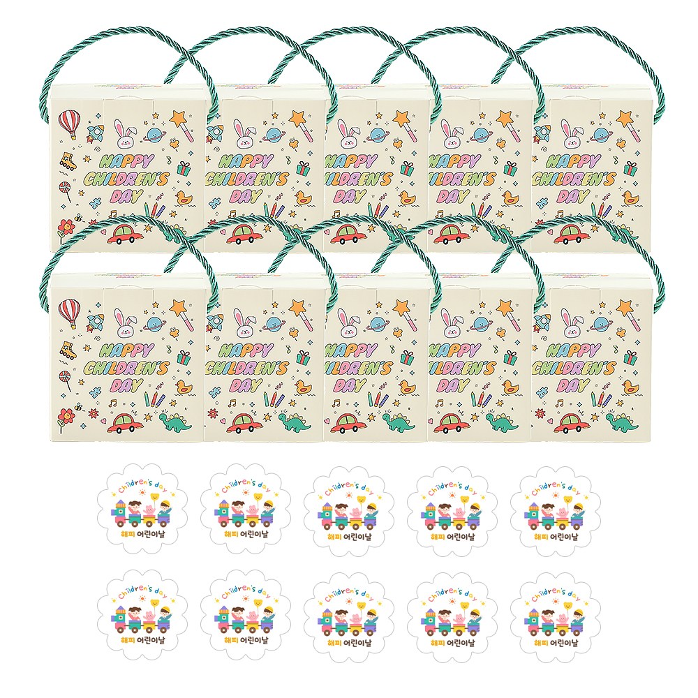 어린이집 유치원 초등 어린이날 선물 구디백 생일 답례품 단체 과자 간식 세트, 10개, 과자8종세트 38,000원