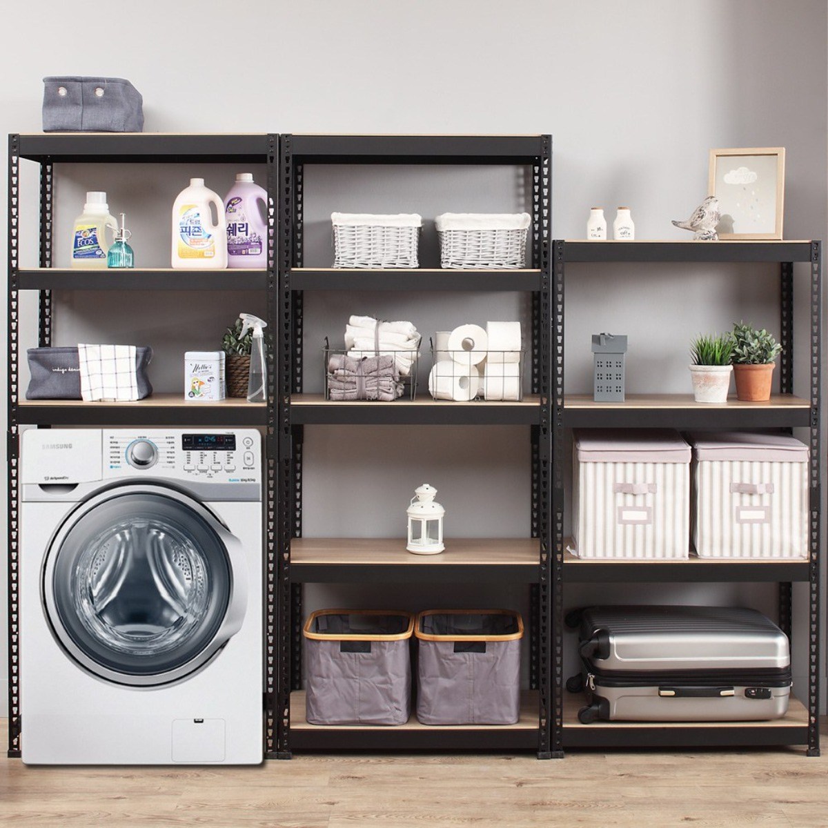 스피드랙 강화합판 800*800 전체 최신형 trendkorea 베스트아이템 무볼트 철제 조립식 앵글 선반 다용도 베란다 수납 창고 정리, 1개 138,600원