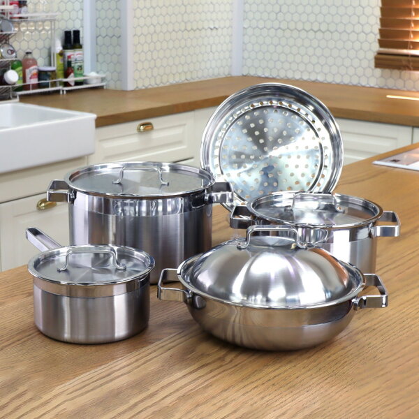 [기타브랜드] 심플키친 E 통오중 스테인레스 냄비 세트 5종 279,000원