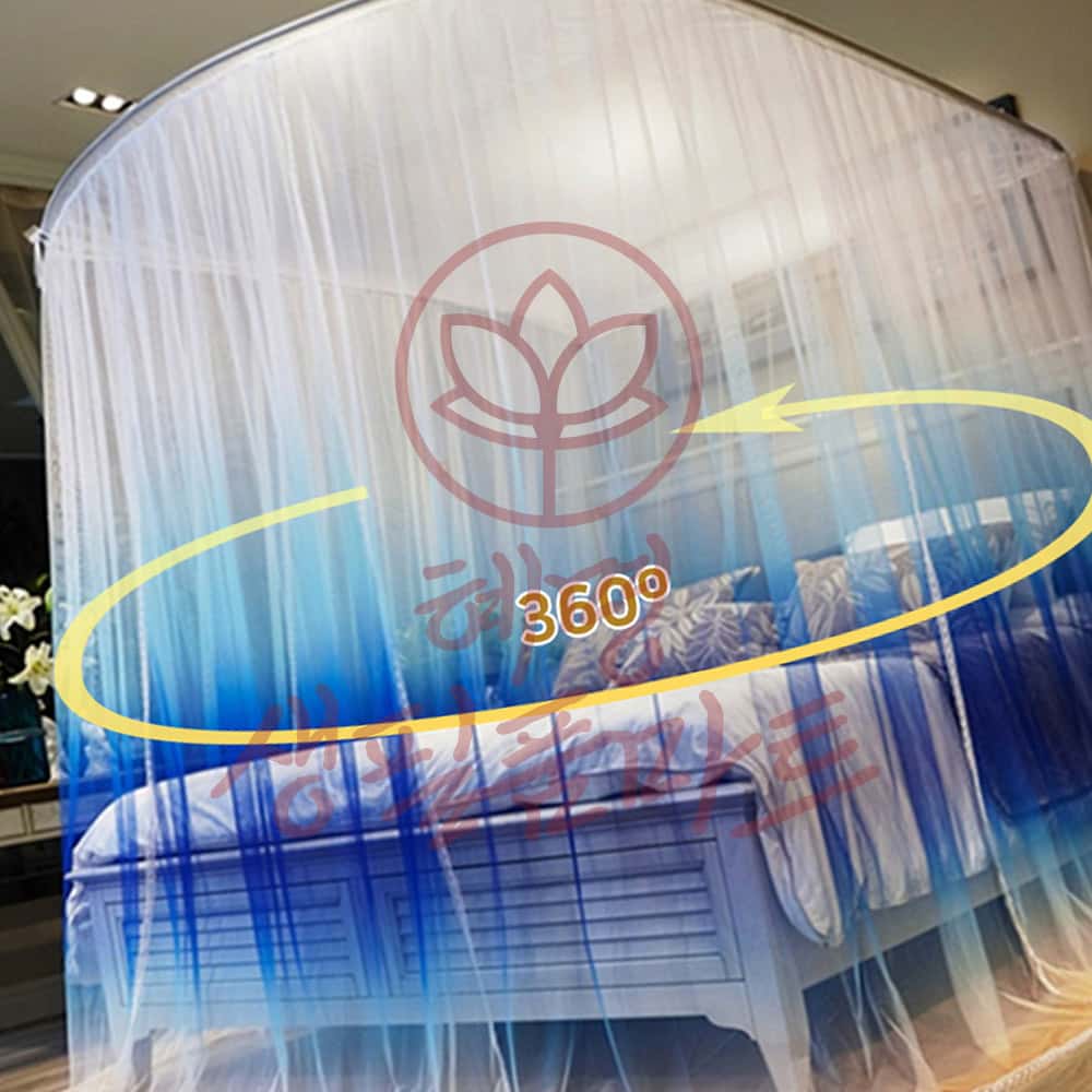 혜명몰 U자 침대 모기장 120x200cm 거실방충망 커튼형 그라데이션 레이스 원터치모기장 90,190원