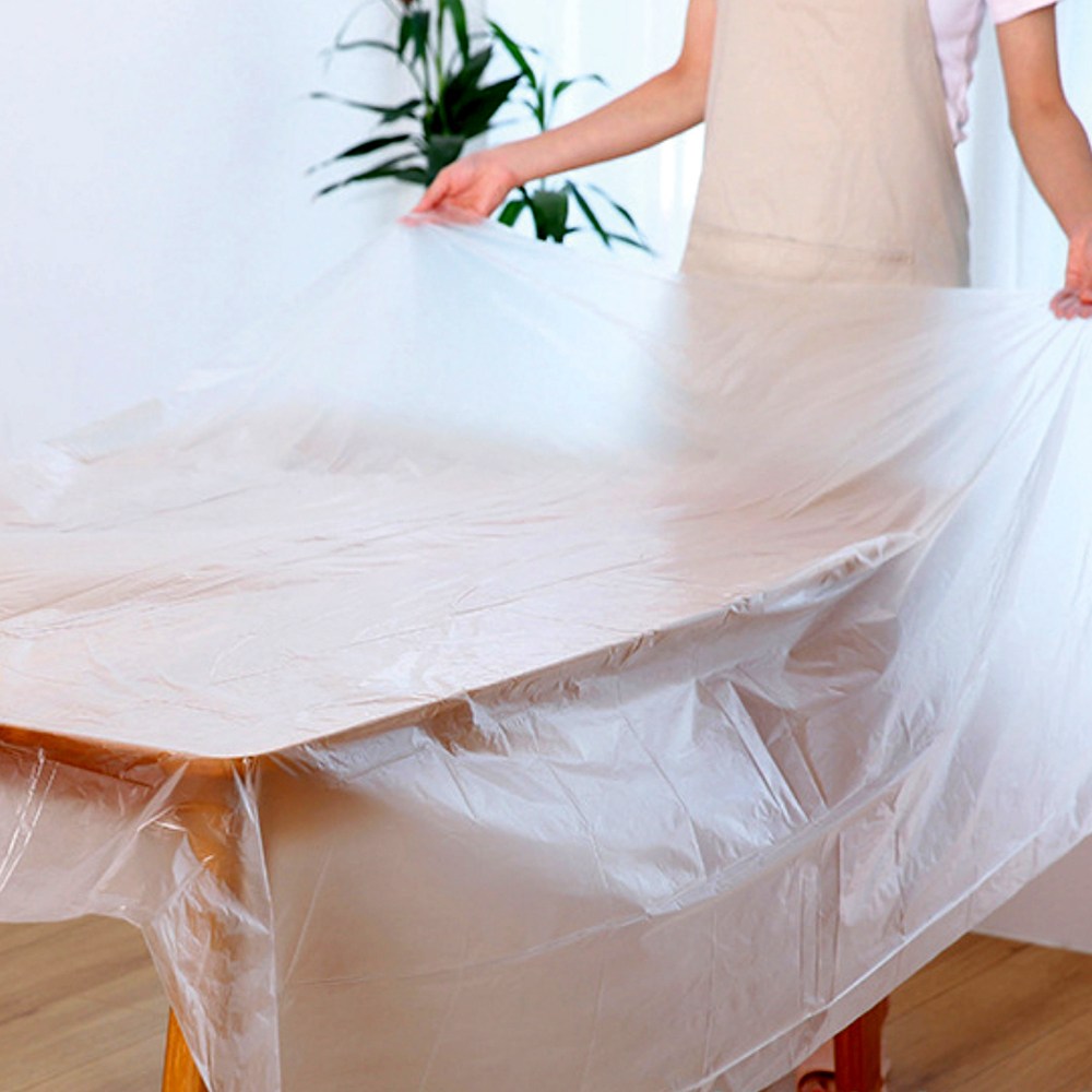 다용도 비닐 테이블보-10매 (180x180cm) 일회용 비닐 식탁보 업소용 횟집비닐보 물감놀이 5,200원