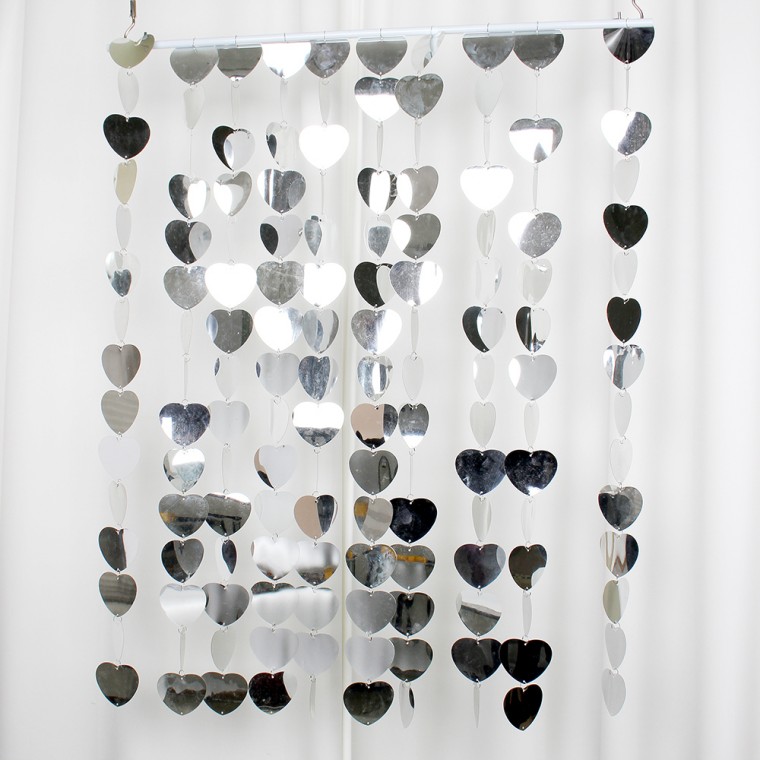 실버 스팽글 비즈발 인테리어장식10M 51,040원