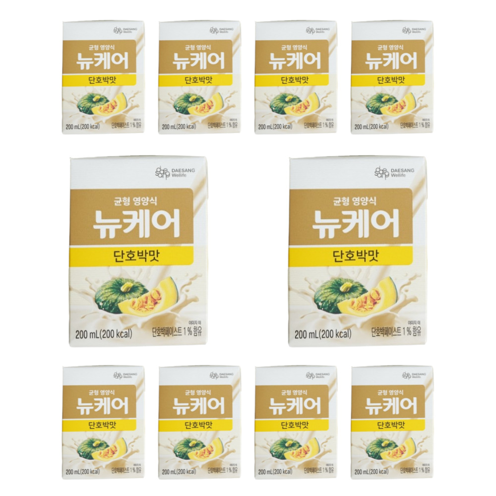 뉴케어 단호박맛 팩 200ml 10개 식사대용 환자 노인 병문안 영양식 28,600원