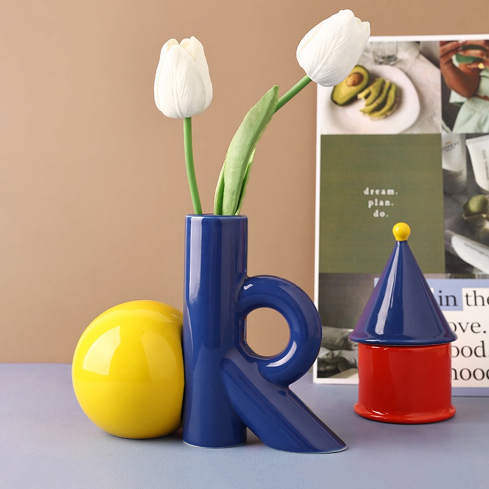 컬러팝 세라믹 화병 인테리어 꽃병 23,100원