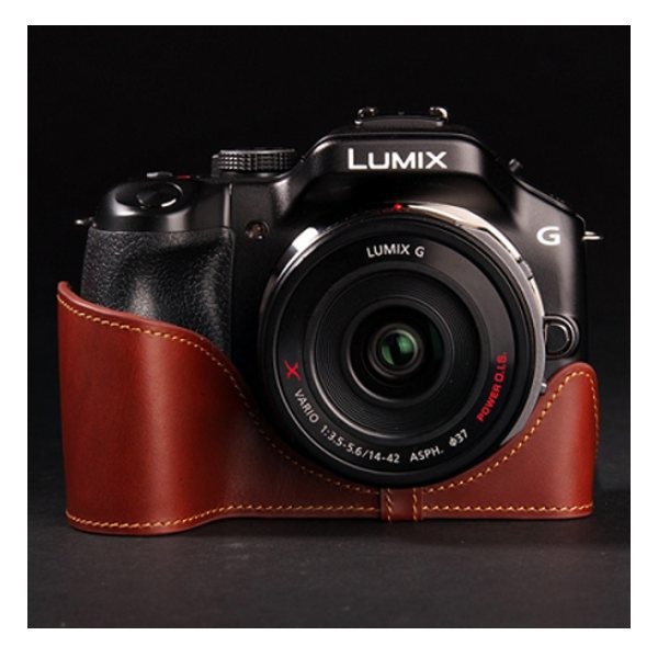 TP오리지널 하프케이스 TB02BR-G5 Leather 브라운/골드스티치/속사 (파나소닉 DMC-G5) 19,000원
