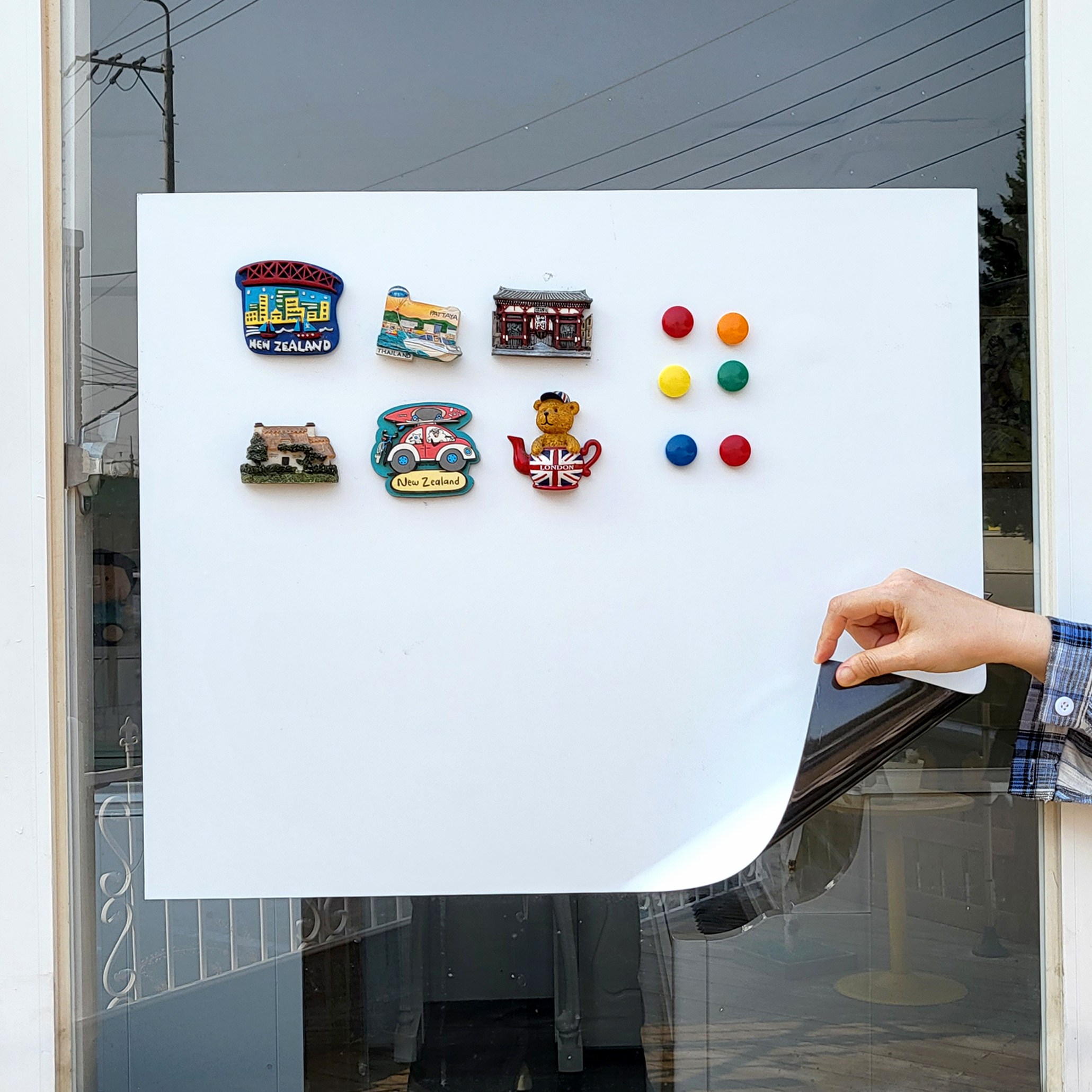 공간네모 붙이는 자석 화이트보드 다양한 사이즈 12,000원