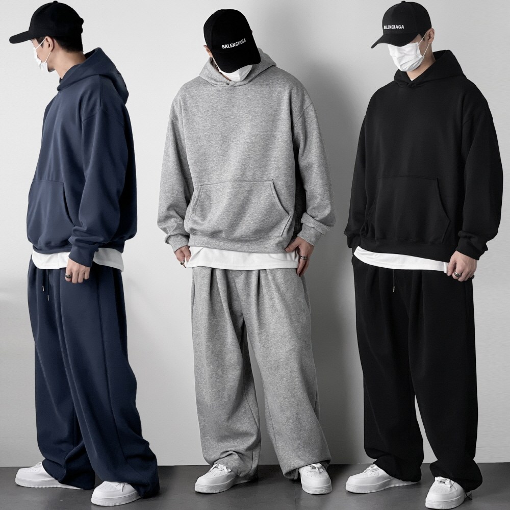 오프앤 탄탄 남자 오버핏 후드 트레이닝복 츄리닝 세트 39,800원