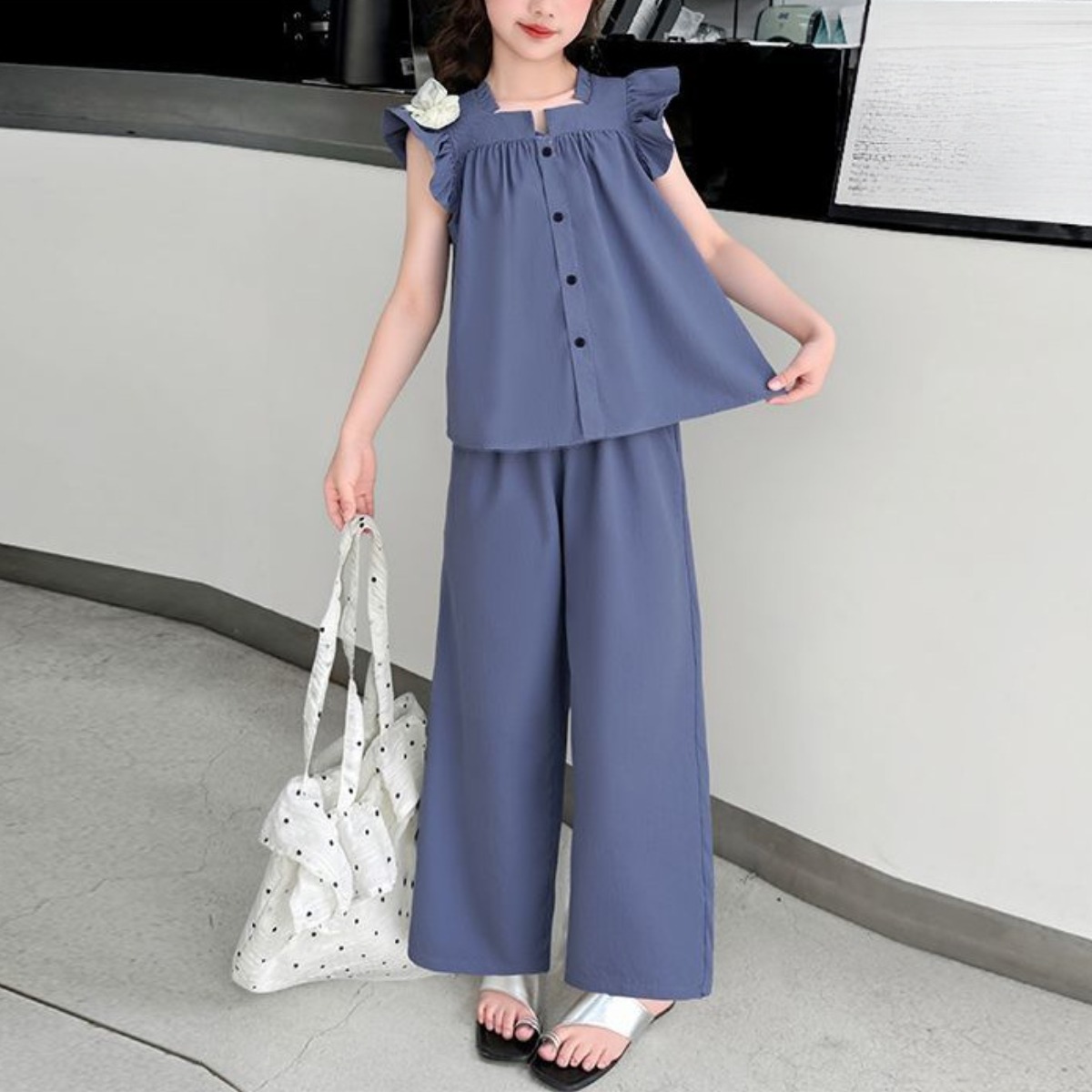 해피유통어린이 여름 프릴 반팔 세트 상큼한 캐주얼 바지14세 이상 XG03 34,450원