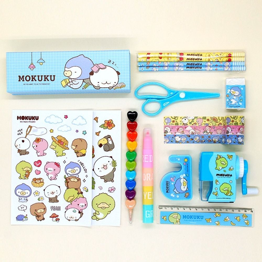 모쿠쿠 스페셜 케이스 문구세트 학용품 연필지우개 신학기 새학기 입학 졸업 단체 문구 선물 세트 13,900원