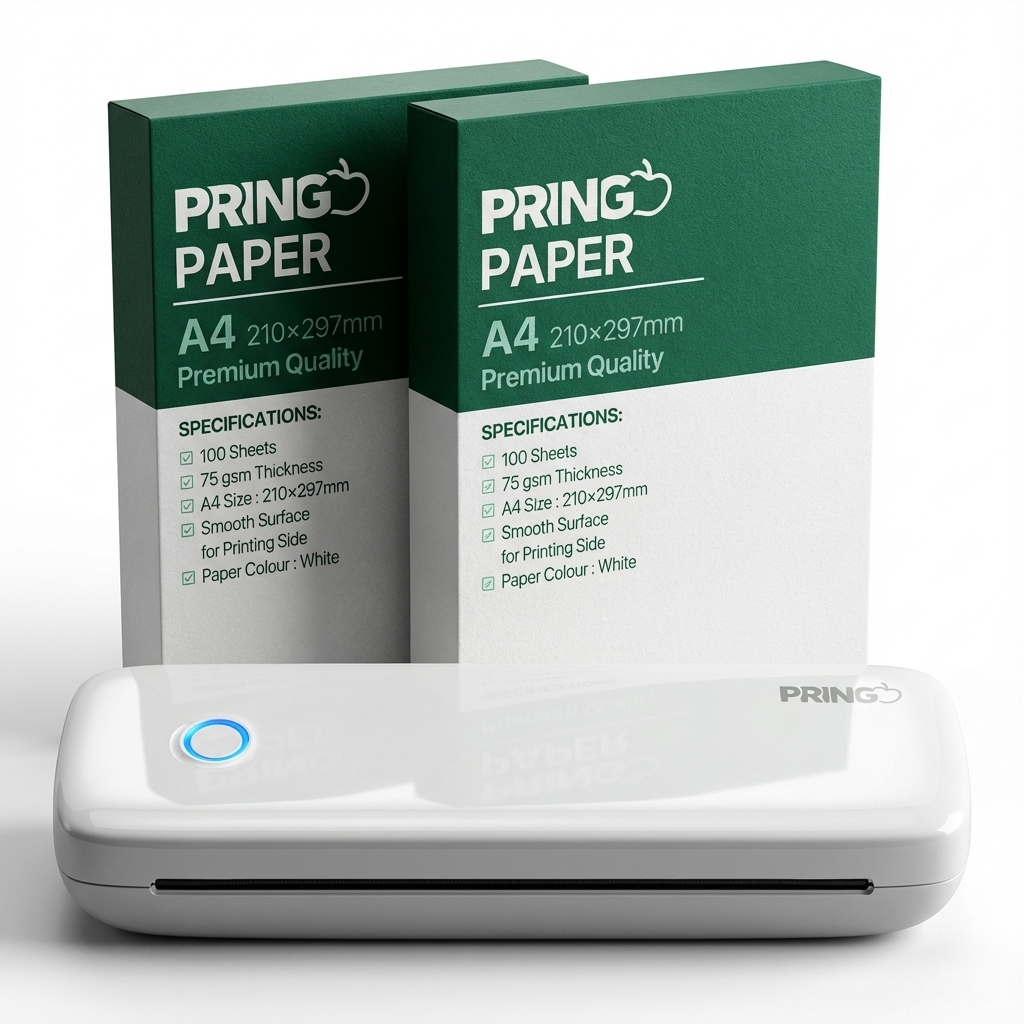 [휴대용 AI 감열 프린터세트] 블루투스 핸드폰 무선 오답노트 프린터기 프린트기 가정용, 1세트, 프린터기 풀세트 2번 175,900원