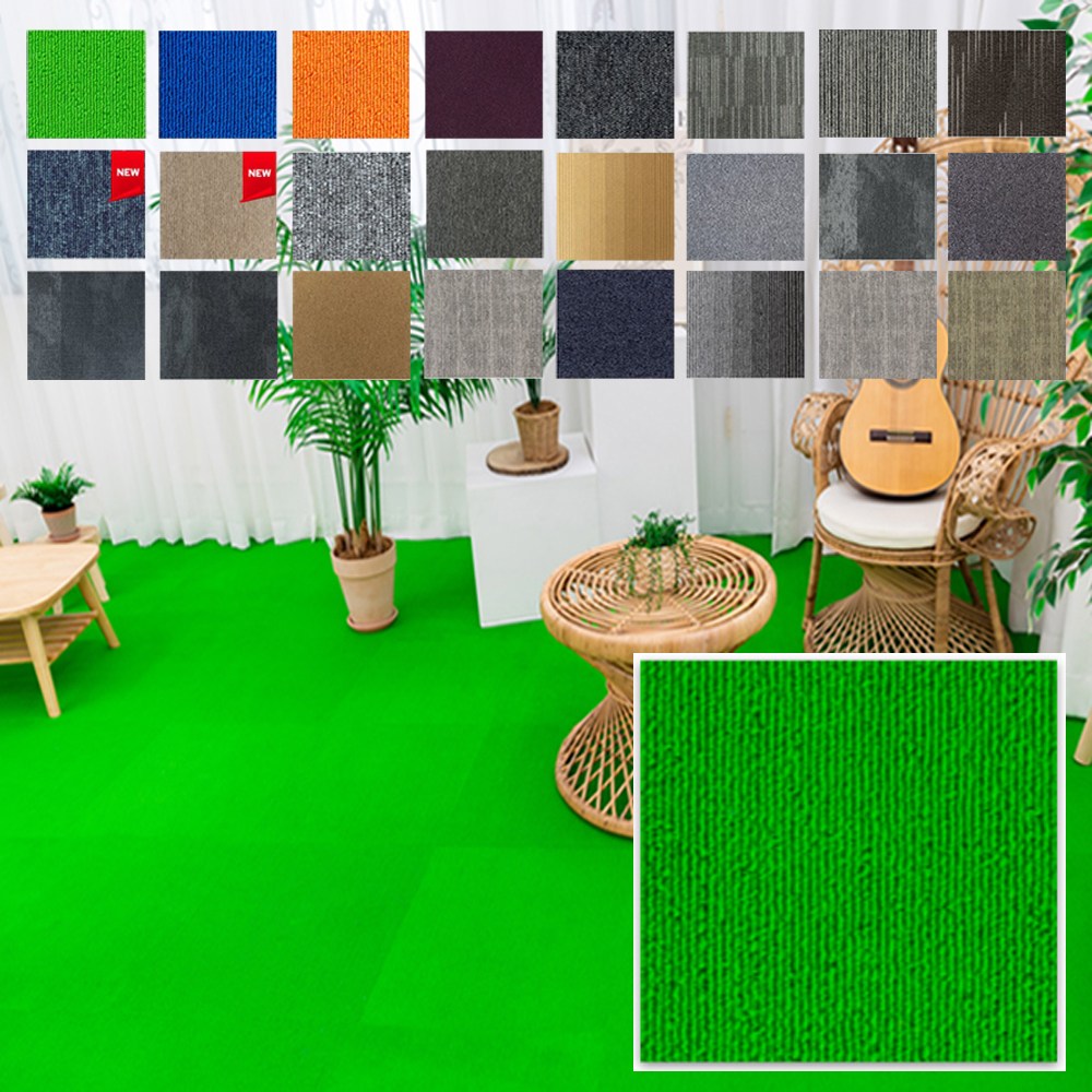 타일카페트 NC-261 웜그레이 50cm-50cm 카펫트 방염 사각 셀프 베란다 거실 인테리어바닥재 층간소음 바닥 매트 카페트 4,400원