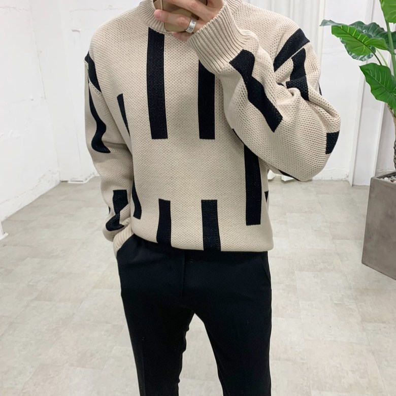 스트릿제이 스틱 라운드 니트 41,000원