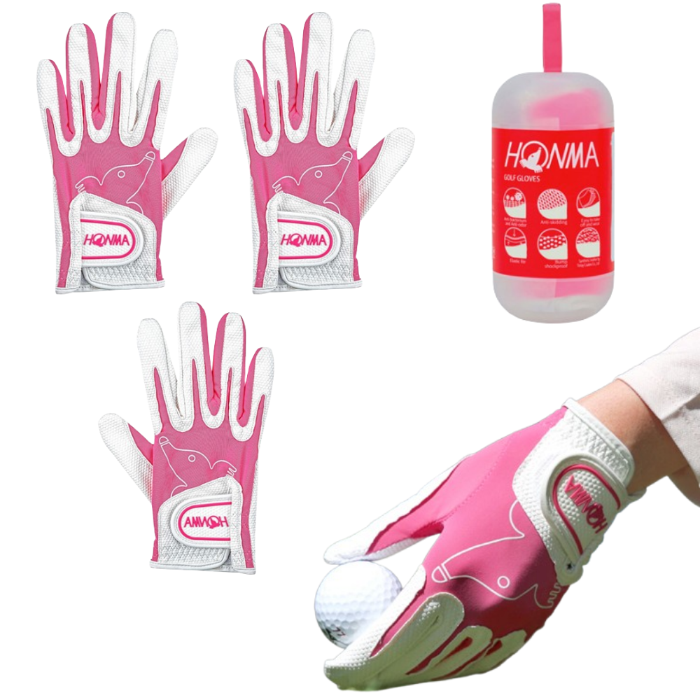 3장 혼마 여성 여자 폴리우레탄 양손 기능성 골프장갑 (왼손2+오른손1), GC13001 화이트핑크 왼손 2+오른손 1, 1세트 32,900원
