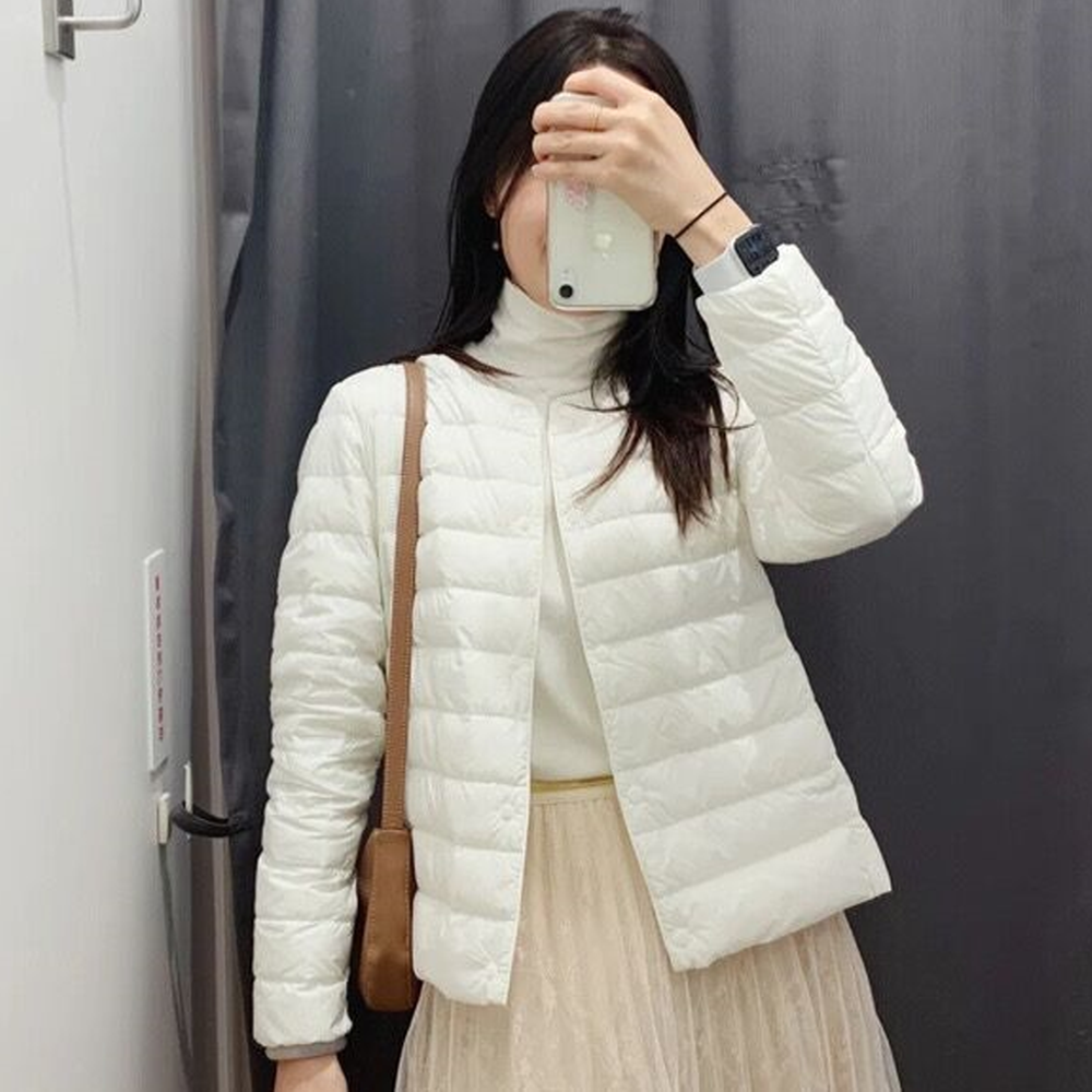 경량 패딩 오리털 덕다운 여성 긴팔 겨울 점퍼 봄 가을 겸용 36,850원