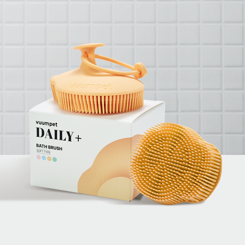 붐펫 반려동물 목욕 소프트 타입 실리콘 브러쉬, 오렌지, 1개 15,410원