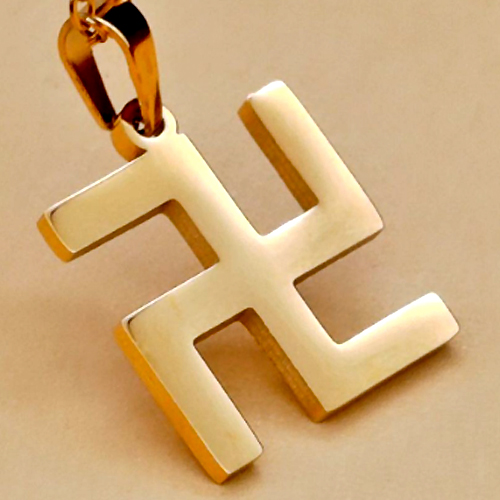 볼던 MN1146 불교 만자 문양 지혜 복 평온 절 써지컬 스틸 펜던트 체인 남자 여자 커플 목걸이 26,000원