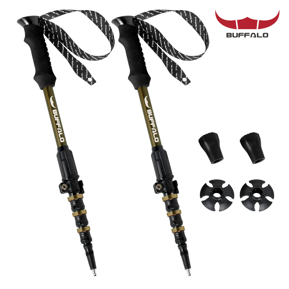 버팔로 써밋엑스 P&P 원터치 등산스틱 2개세트 5단 지팡이 트레킹폴 국내생산 89,000원