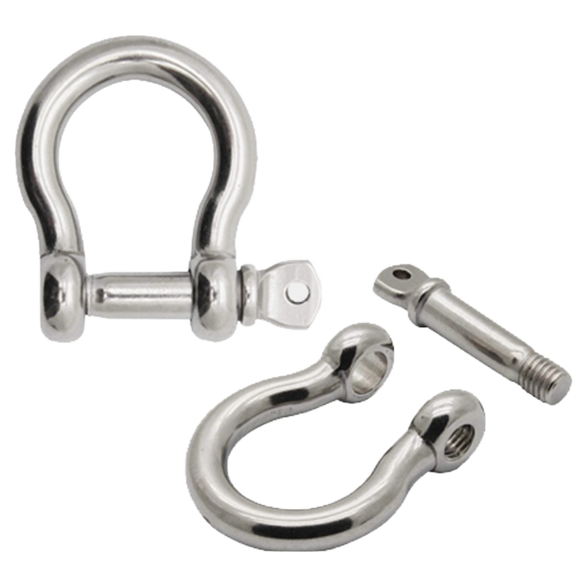 굿나잇몰 스텐 샤클 고리 와이어 후크 연결 고리 5mm 6mm 8mm 10mm 12mm 16mm, 1개 2,200원